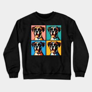 Boxer Pop Art - Dog Lover Gifts Crewneck Sweatshirt